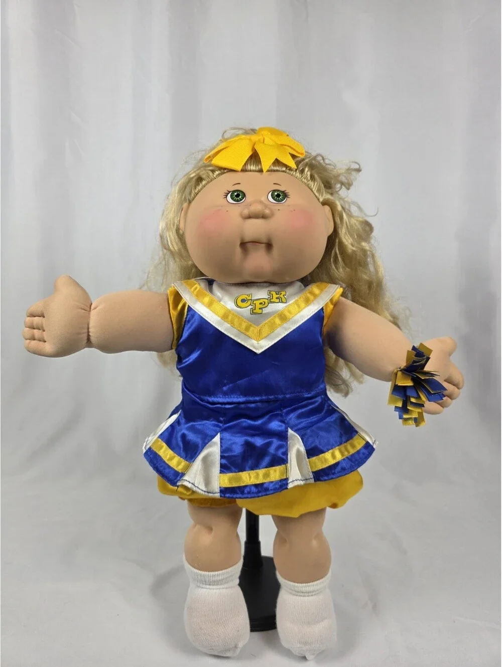 2004 Cabbage Patch Kids Cornsilk Cheerleader Doll Blonde Hair PA-3 Play Along